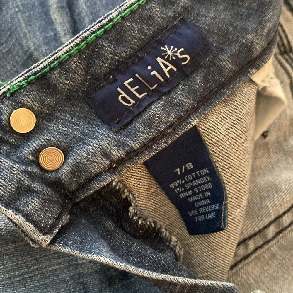 Y2K DELIA’S Blue Denim  Shorts - Picture 3 of 4